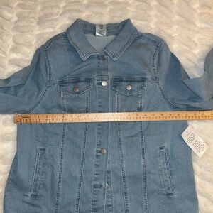 Denim Jacket with Silver Buttons